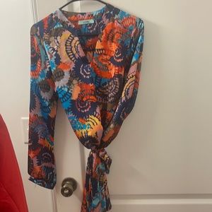 Vibrant colored blouse